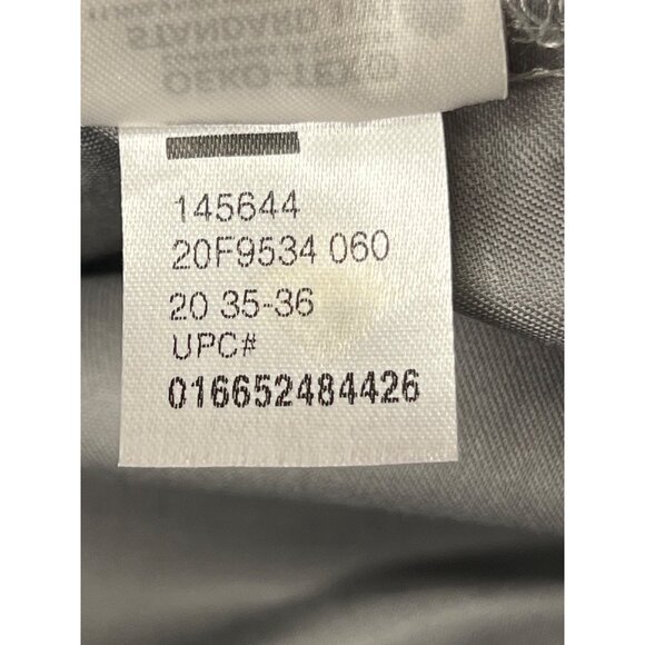 Van Heusen Men's 20 (35-36) Tall Fit Stretch Gray Dress Shirt Oeko-Tex LS Collar - Picture 13 of 16